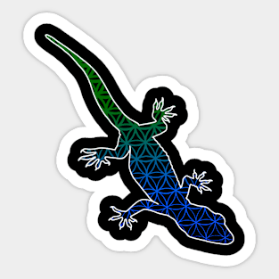 Geometric Gecko 2 Sticker